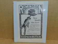 1905 REMINGTON Standard No. 7 Typewriter Vtg Print Ad with Winged Mercury Hermes thumbnail