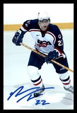 Nate Thompson Autographed 4x6 Color Photo 2004 Team USA #22 World Juniors A