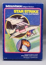 1981 Vintage STAR STRIKE w/ Box MATTEL INTELLIVISION Video Game Cartridge CIB