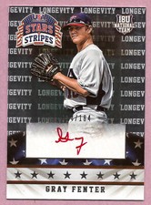 2015 USA Baseball Stars and Stripes Longevity Signatures #40 Gray Fenter 014/184