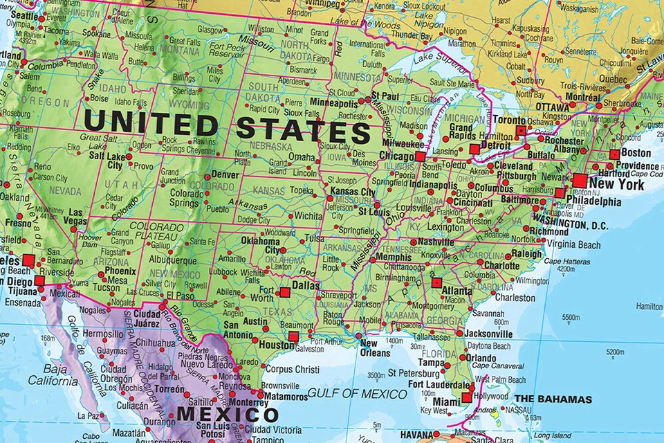 MAPA DEL MUNDO BANDERAS TAMAÑO GIGANTE 120x80CM IMPRESIÓN PÓSTER PARED EDUCACIÓN VIAJES Foto 3 de 4