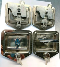 Lot of 10 Lockable Truck Box T-Handle Latch, each with Two Keys