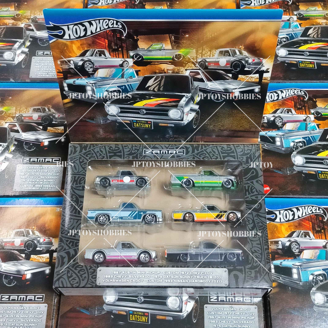 2024 Hot Wheels ZAMAC Box Set Multi 6 Pack Datsun Chevy 2024 Hot Wheels ZAMAC Box Set Multi 6 Pack Datsun Chevy