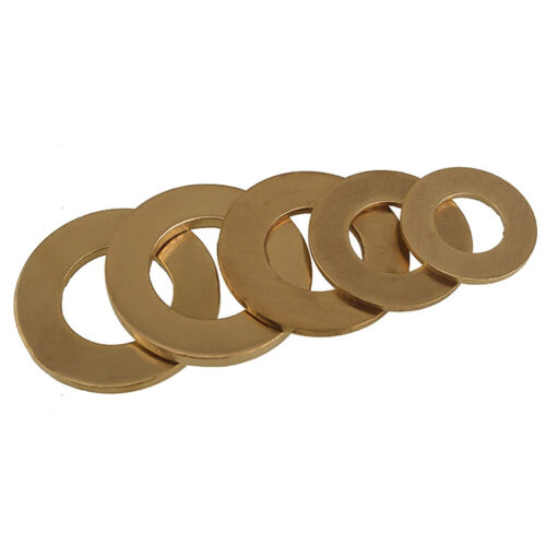 Massives Messing dicke flache Unterlegscheiben passend für M2 M2.5 M3 M4 M5 M6 M8-M20 Schrauben - Bild 2 von 5