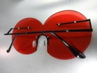 Übergroße Vintage-Brille Mit Klaren Gläsern & Goldrand – Randloses Design Im Retro-Style Der 70er/80er