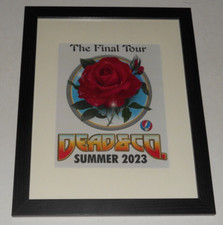 Framed Dead and Company 2023 Final Tour Poster Grateful Dead 14" by 17" Bob Weir