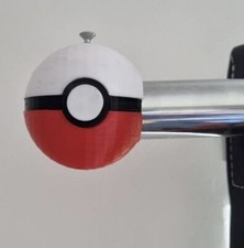 Pair of Custom pokeball universal curtain pole ends (up to 30mm)