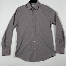 Paul Smith Button Up Checked Shirt Cotton Size 15-35 Italy Made.