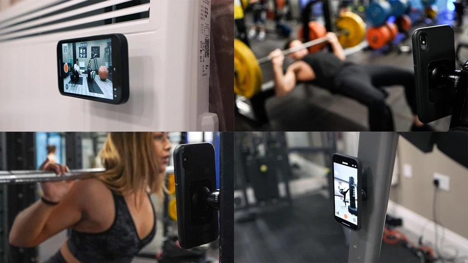 LEESC Gym Magnetic Phone Holder, Tennis Home Workout Outdoor/Indoor Photo/Video - Image 2 of 4