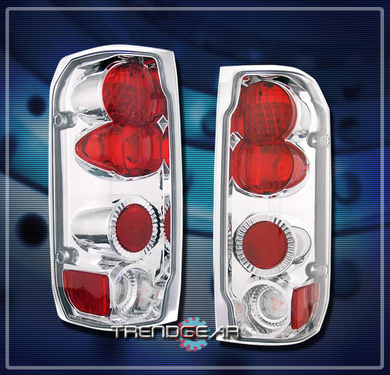 1987-1996 FORD F-150 F-250 F-350/89+ BRONCO PICKUP TAIL BRAKE LIGHTS LAMP CHROME