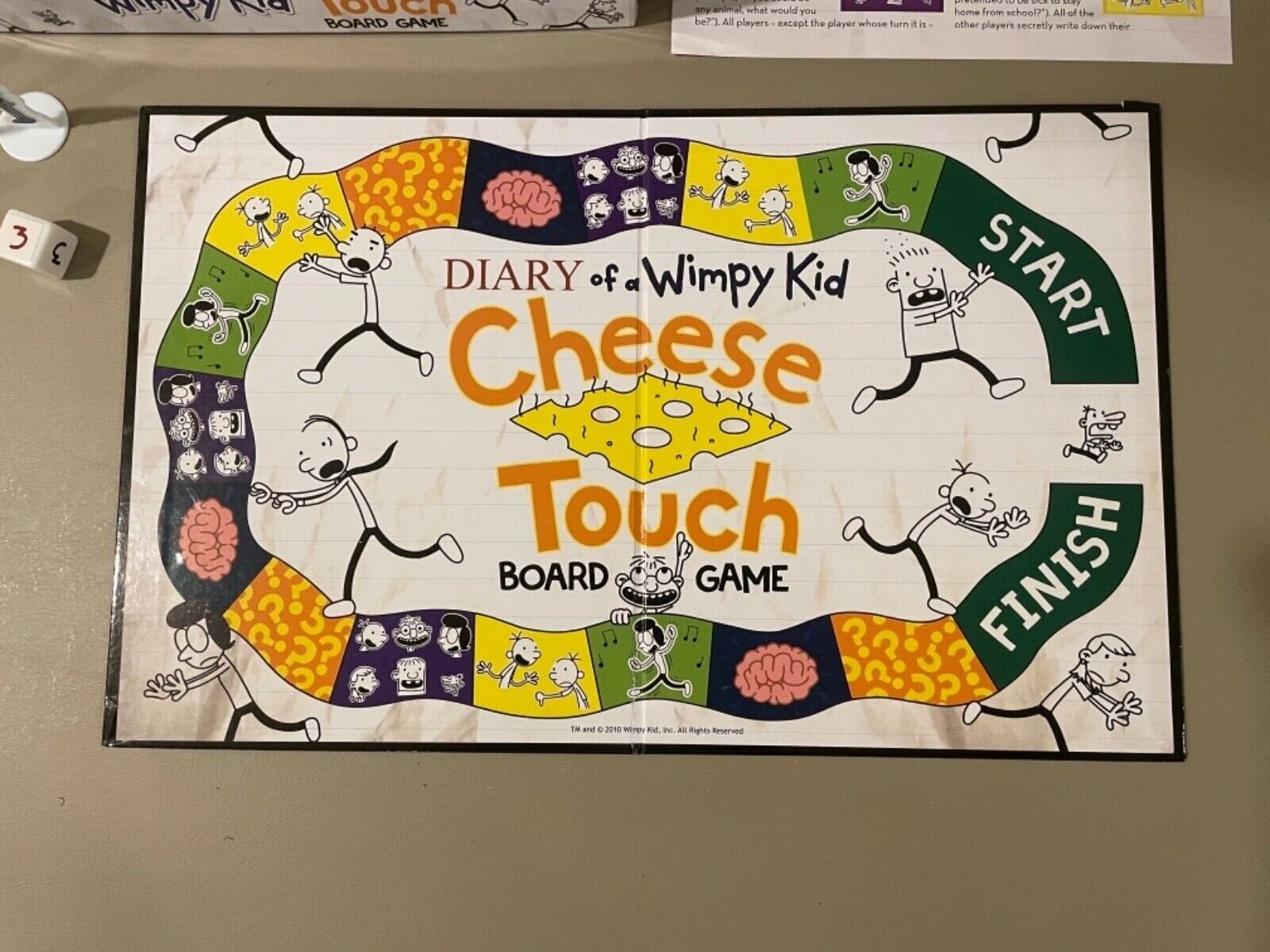 Diary of a Wimpy Kid Cheese Touch Board Game