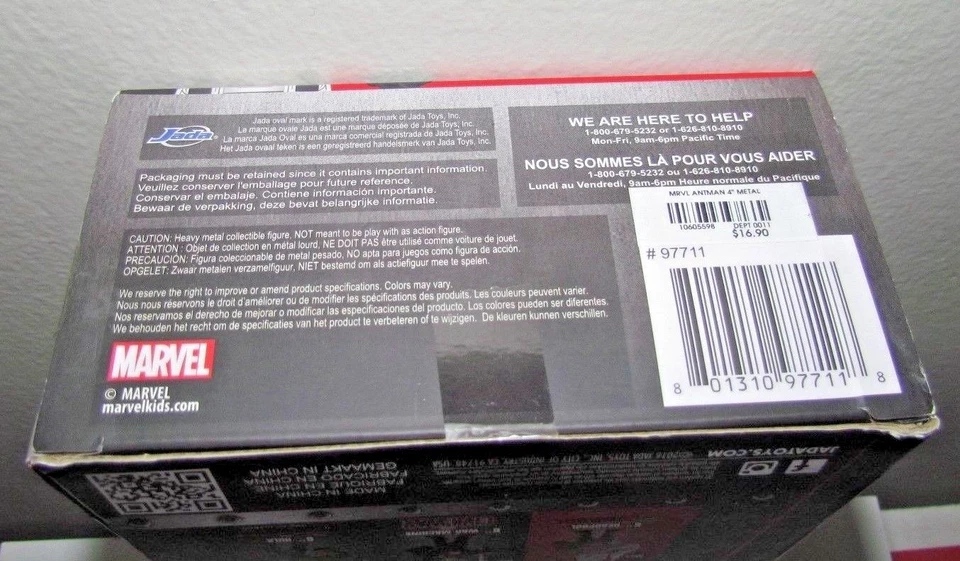 Jada Metals литой Antman M61 4 дюйма Mavel Captain America Civil War - Изображение 3 из 3