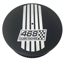 Big Block Chevy 468 Cubic Inches 14 Round Black Air Cleaner Kit Billet Top