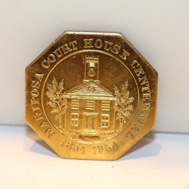 1954 Octagonal Slug Mariposa Court House Centennial HK704 eBay