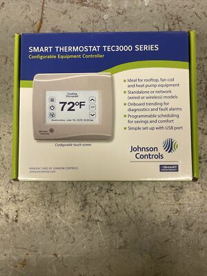 Johnson Controls Smart Thermostat TEC3000 Series, TEC3330-00-000