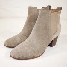 Madewell Boots Women's 9 Regan Suede Chelsea Heeled J8434 Taupe/Gray