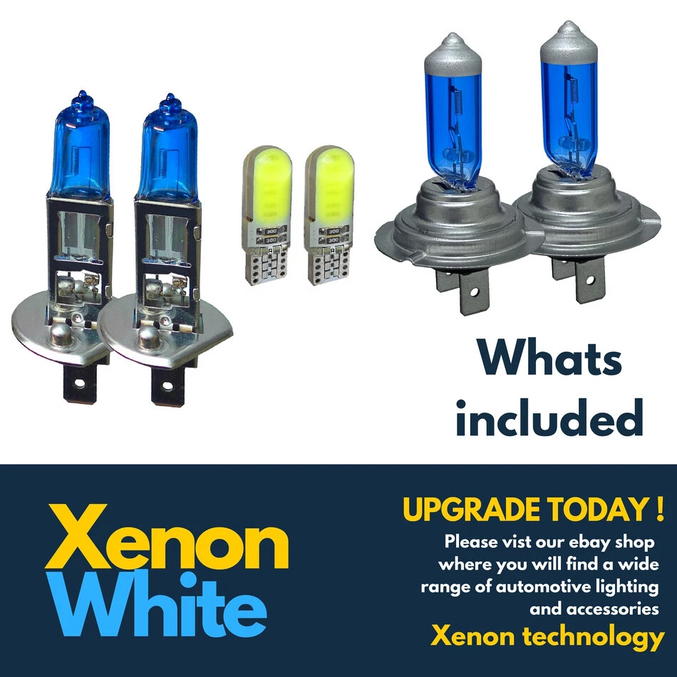 For VW Golf MK4 Hid Headlight 1997-03 Low Beam Xenon White Led Side light Bulbs - Image 2 of 4