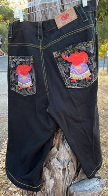 RED MONKEY CO (RMC) MARTIN KSOHON SUMO WRESTLER JEAN SHORTS ~ LOT