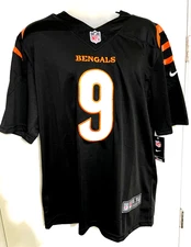 Burrows 9 Bengals Jersey Mns Szs S-3X All Patches No Printing Ships Tomorrow