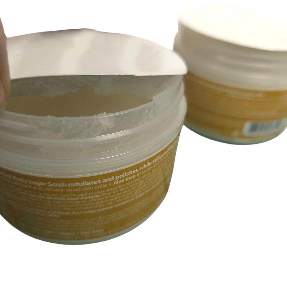 2X Hempz Herbal Sugar BODY SCRUB Age Defying VANILLA Exfoliate Polish Hydrate - Image 4 of 4