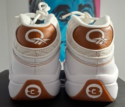 reebok question tobacco Reebok Question Mid Ftw White/ Salcar/ Ftw White, High-top sneakers