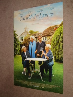 TEA WITH THE DAMES Orig. 2018 Rolled One-Sheet Poster~Maggie Smith & Judi Dench