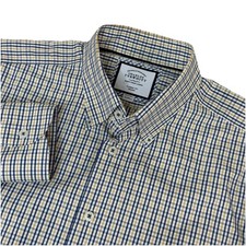 Charles Tyrwhitt Men's Dress Shirt Sz 16.5 / 33in Classic Fit Tattersall Check