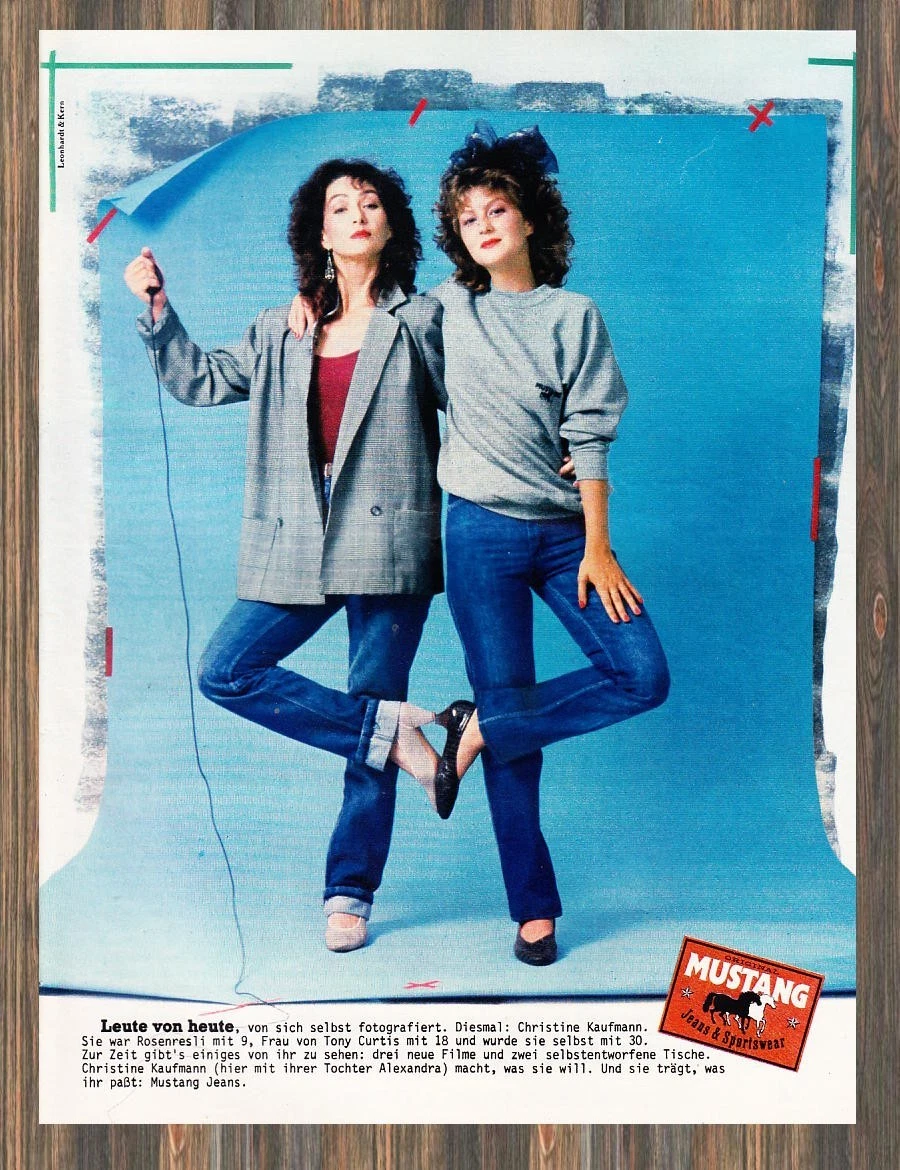 Mustang Jeans - Reklame Werbeanzeige Original-Werbung 1983