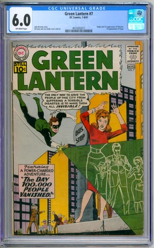 Green Lantern 7 CGC Graded 6.0 FN 1st Sinestro DC Comics 1961