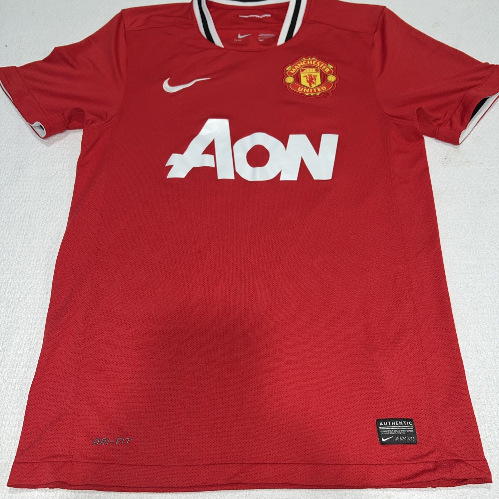 Vintage Y2K Nike Manchester United Nemanja Vidic #15 Soccer Jersey Authentic 👍