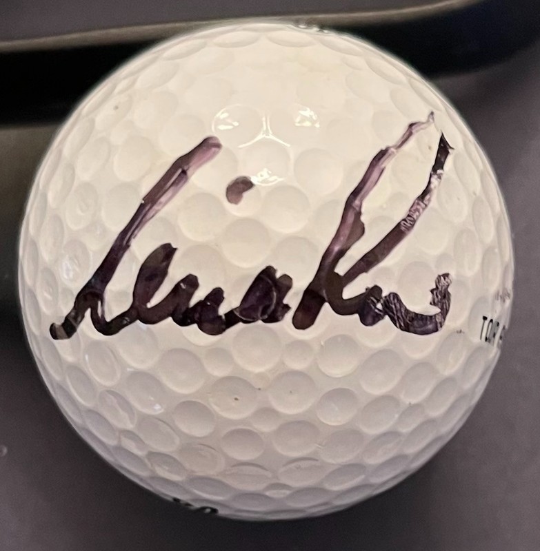 Nick Price - Autographed Personal Precept Golf Ball - Signed at 2002 Masters