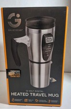 Smart Gear 12v Digital Steel Travel Heated Mug Coffee- Sealed In Box