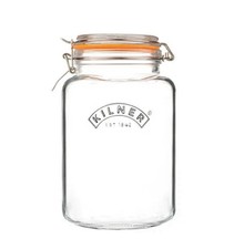 Image of Kilner Clip Top Square Jar 3 Litre - Brand New - Free Postage