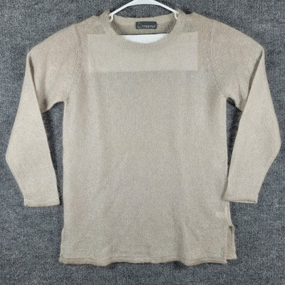 Mamut Mohair Blend Sweater 70% Mohair, Metallic Yarn Sparkle, Fuzzy Knit
