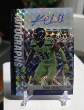 2021 Panini Mosaic Football Autographs Kam Chancellor Silver Mosaic Prizm Auto. 