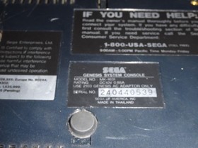 SEGA Genesis Console Only - TESTED! + WORKING! Authentic! No CORDS SYSTEM ONLY!!