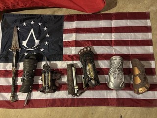 Assassin's Creed Hidden Blades Weapons and Flag
