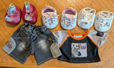 Lot Of BABW Build A Bear Workshop Clothes And Skechers Shoes