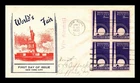 Dr Jim Stamps Worlds Fair 1939 Block First Day Cover Washington Stamp Exchange
