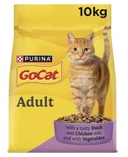 GO-CAT Adult Dry Cat Food Chicken and Duck 10kg Pack (Free Fast Delivery) 3.07 per kilo