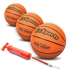 GoSports 5 Inch Mini Basketball 3 Pack with Premium Pump - Perfect for Mini