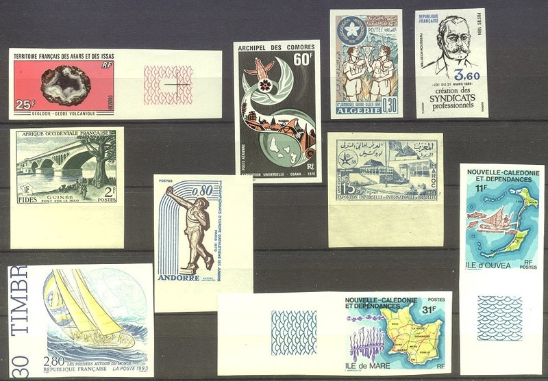 FRENCH COLONIES Imperf Assortment