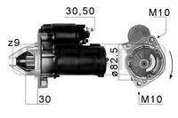 ERA 220062A Starter, Anlasser FüR MERCEDES-BENZ 190 (W201)