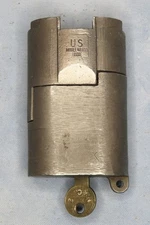 Sargent & Greenleaf  No. 833 Series 1990 USGI Padlock w/ 1 Key Armored Lock