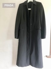 ◎Good condition◎Prada long coat black 38 Beautiful silhouette
