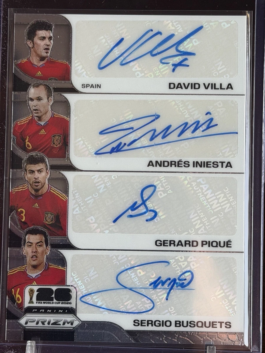 Spain Soccer Original Autographed Sports Trading Cards
