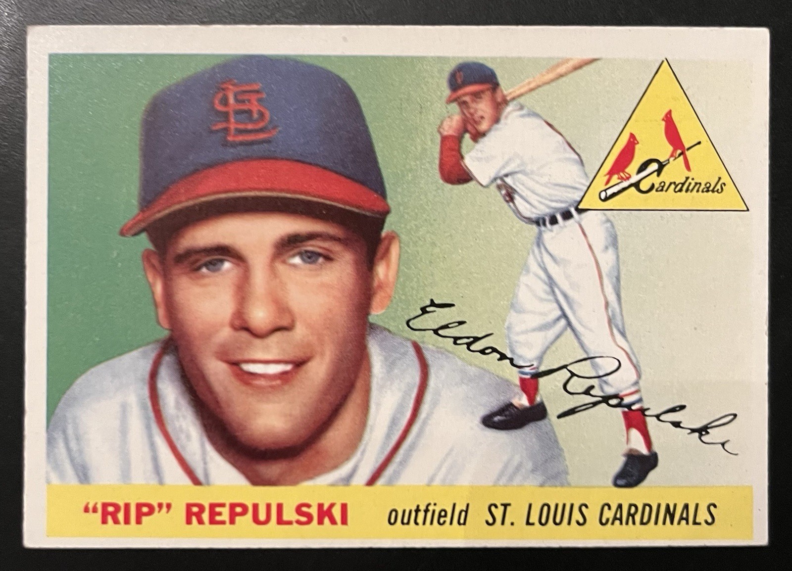 1955 Topps MLB Card Rip Repulski #55