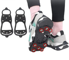 2pcs Anti Slip Ice Snow Grips for Shoes Boots Ice Grippers Universal Snow Spikes