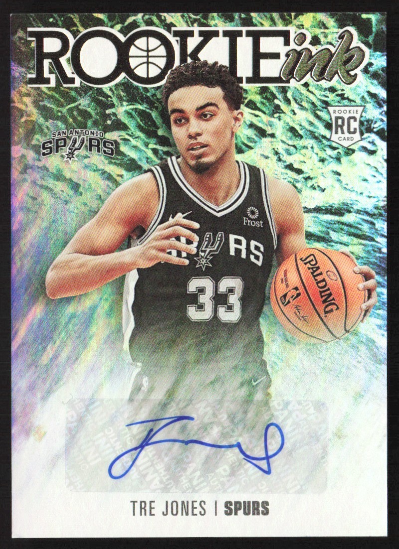 2020-21 Hoops Rookie Ink Tre Jones Rookie Auto #RI-TRE ES6