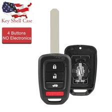 For 2013 2014 2015 2016 2017 Honda Accord Remote Key Fob Shell Case 4 Button
